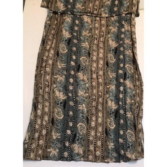 Appropriate Behavior  Womens Size 12 Sleeveless Floral Pattern Maxi Dress - Picture 2 of 7